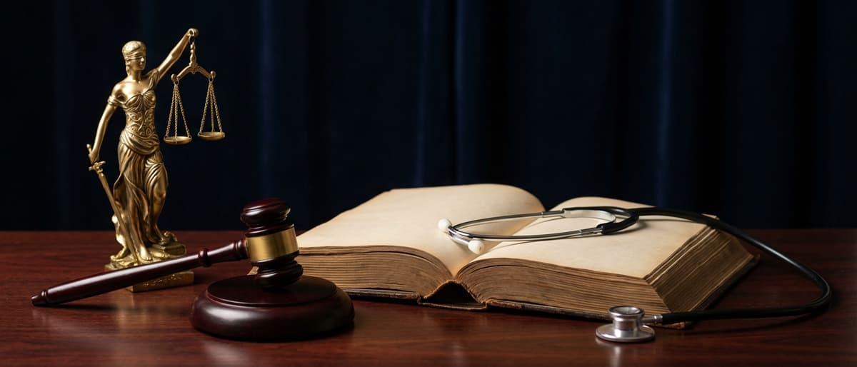 Pflegeschüler studieren gemeinsam mit Lehrkraft die rechtlichen Grundlagen der Pflege