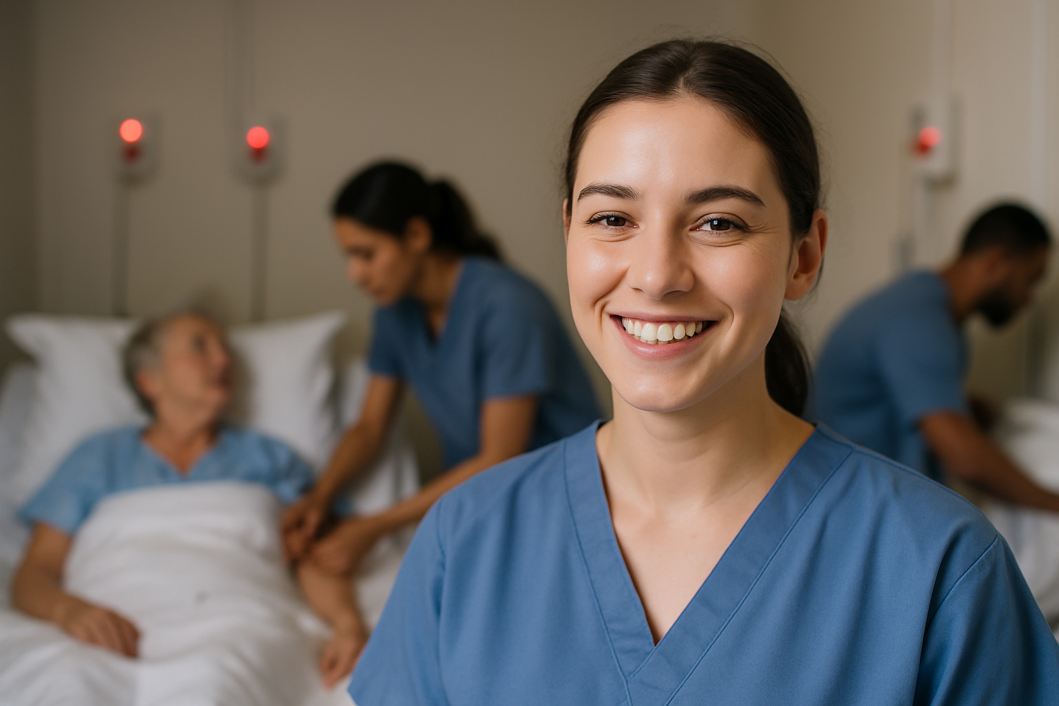 Praxisanleitung setzt Wissen aus Refresherkursen um – erfolgreiche Anleitungssituation, sichtbarer Lernerfolg und hohe Zufriedenheit.