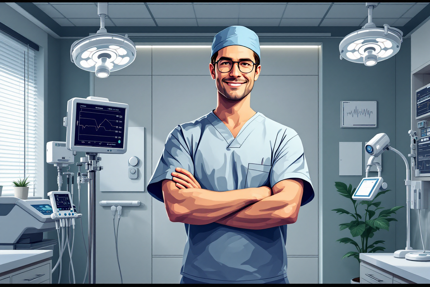 Illustrierte Pflegefachkraft vor einem Ringdiagramm mit sechs Segmenten des Pflegeprozesses. Informationssammlung. Analyse. Ziele. Planung. Durchführung. Evaluation. Refresher Zentrum zeigt wie der Prozess praxisnah auf den Pflegealltag übertragbar ist und bereitet Fachkräfte mit Pflichtfortbildungen vor.